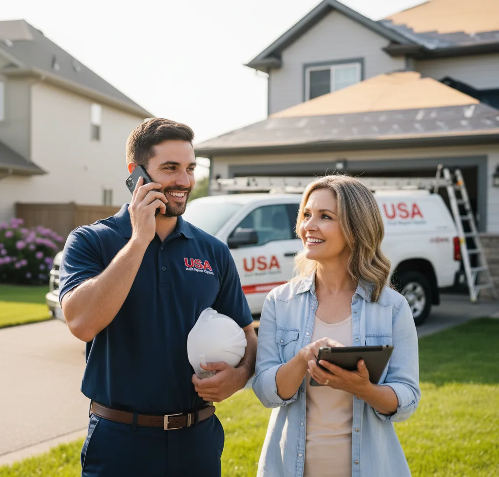 USA Roof Repair Experts customer support in Schwenksville